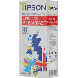 Tipson. Чай черный Tipson English Breakfast цейлонский 25*2г-уп(4792252002401)