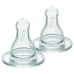 Medela. Запасні соски для годування(розмір М -2шт.) (017299)