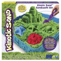 Kinetic Sand & Kinetic Rock.  Набор песка для детского творчества - ЗАМОК ИЗ ПЕСКА (зеленый, 454 г, 