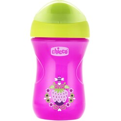 Chicco. Поильник-непроливайка Easy Cup 12м+ Рожевий 266 мл(8058664081400)