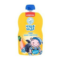 Чудо-чадо. Пюре "Груша-чорнослив",(М'ЯКА ПАЧКА) 5 мес+, 90 р.(4820016253858)