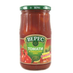 Верес. Томати в томатному соку 800г(4823105401987)