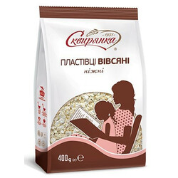 Сквирянка. Хлопья овсяные нежные 400г (4820006012120)