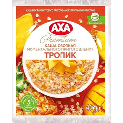 AXA. Каша вівсяна з тропічними фруктами 40 г(4820008128416)