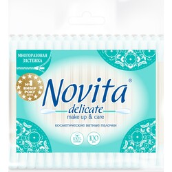 Novita. Палички ватні Zip lock 100шт-уп(4823071615906)
