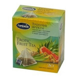 Премия. Чай черный Премія Тропик с фруктами байховый 20*1,8г-уп(4824034034499)