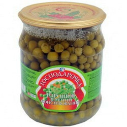 Господарочка. Горошек зеленый консервированный 250 гр(4820024799324)