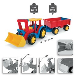 Wader. Трактор "Гигант" с ковшом и прицепом. (66300)