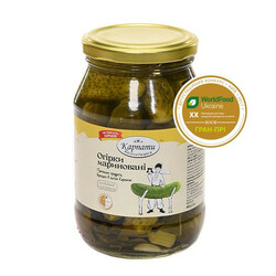 Карпати насолоджуйся. Огірки мариновані 460г(4820194980690)