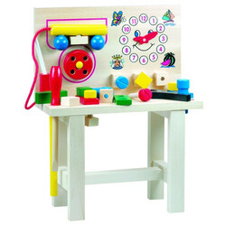 Bino. Стол для юного мастера с часами, большой (82145)