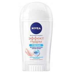 Nivea. Дезодорант стик Fresh Ефект пудри антипер 40 мл   (4005900535597)