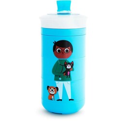 Munchkin. Поильник-непроливайка Пляшка Twisty Mix & Match 266 мл Блакитна(735282174087)