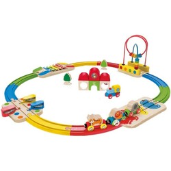 Hape. Набір залізниці "Станція і ксилофон"(E3816)