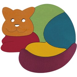 Hape. Серія пазлів George Luck "Веселковий кіт"(E6500)