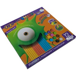 ZiBi. Пластилін ZiBi Smart Line 12 кольорів 240 г(4823078931986)