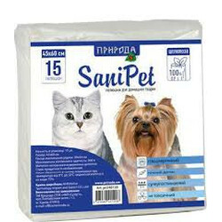 Природа. Пелюшки для собак 60*45 15шт-уп(4823082401208)