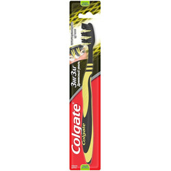 Colgate . Щетка зубная Зиг Заг древесный уголь  (8718951149922)