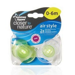Tommee Tippee. Ортодонтическая пустышка  дышащая (0-6 мес.), 2 шт. (9714)