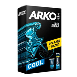Arko. Набор Men Cool піна д-би 200+крем п-би 50 -20%   (8690506491420)