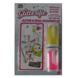 Glitterific.  Ігровий набір для юного дизайнера ПОП-ЗІРКА(блискітки в асортименті, наклейки)  (GLT01