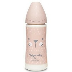 Suavinex. Пляшка "Hygge :Уютные історії" 360 мл, кругла соска швидкий потік, Рожева (84264200693