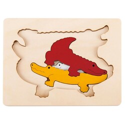 Hape. Серія пазлів George Luck "Крокодили"(E6508)