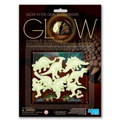 4M. Ігровий набір 3D-наклейки, що Світяться, Динозаври(00-05426)