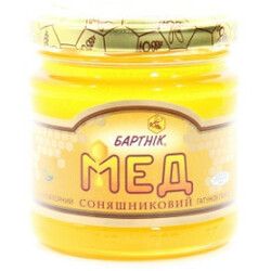 Бартнік. Мед натуральный цветочный подсолнух 250г(4820025310139)