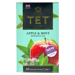 ТЕТ. Чай зелений ТЕТ яблуко і м'ята 20 * 2г(5060207697439)
