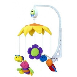 Canpol. Карусель на ліжечко плюшева "Забавні комашки"(2-348)