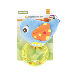 Baby Team. Брязкальце з кільцем, сова-пташка, 1 шт(8502)