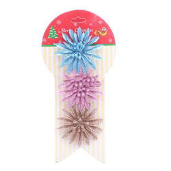 Набір прикрас для декору Пуансетия 3шт(0250010596707)