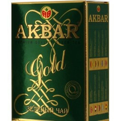 AKBAR. Чай Акбар Голд зелений 100г(5014176001551)