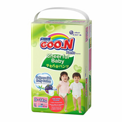 Goo.N. Трусики-підгузники CHEERFUL BABY 8-14 кг, розмір L, 48 шт.(4902011851458)