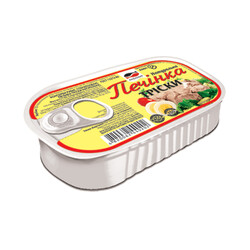 Аквамир. Печень трески Club натуральная 120 г(4820062440202)