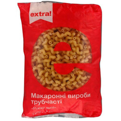 Extra! Вироби макаронні Extra! Ріжки виті 900г(4823096401843)