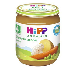 HIPP. Овочеве асорті, 4+ м. 125 р.(9062300100287)