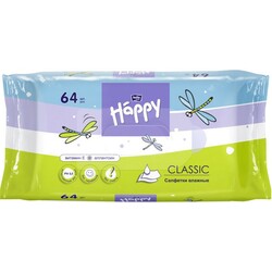 Bella Happy. Дитячі вологі серветки Bella Baby Happy Classic 64 шт(5900516421601)