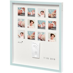 Baby Art. Набор для создания отпечатка ручки и ножки малыша "Рамка 1-й год Кристальная" (3601094700)