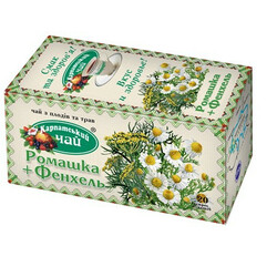 Карпатський чай. Чай ромашка-фенхель 20*1,35г(4820024213165)