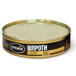 Премия. Шпроты в масле 240гр (4824034029228)