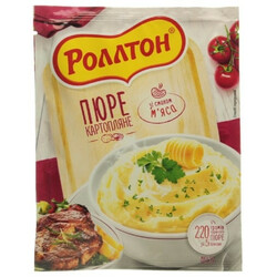 Роллтон. Пюре Картофельное со вкусом мяса 37г (4820179250404)