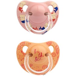 Suavinex. Набір пустушок анатомічних Морські історії 6-18 місяців Рожева русалка 2 шт (8426420042