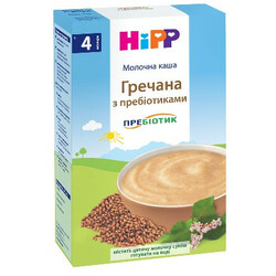 Hipp. Молочна каша "Гречана з пребиотиками" 4 мес+ 250 р.(9062300126164)