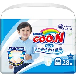Goo.N. Трусики XXL(13-25 кг) для хлопчиків, mega pack, 28 шт.(4902011751420)