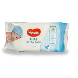 Huggies. Серветки вологі Pure Extra Care 56 шт(5029053568706)