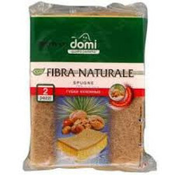 Domi. Губки кухонные натуральная фибра   2шт-уп (4823058317212)