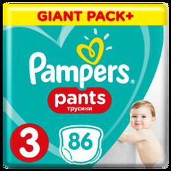 Pampers. Трусики-подгузники Pampers Pants Box Размер 3 (Midi) 6-11 кг, 86 шт (994295)