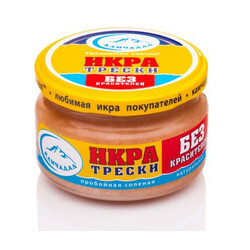 Камчадал. Ікра тріски пробійна c-б 180 г(4820154370738)