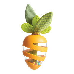 Tiny love. набір Погремушек-прорезыватель Морквина і Полуничка(7290108862126)